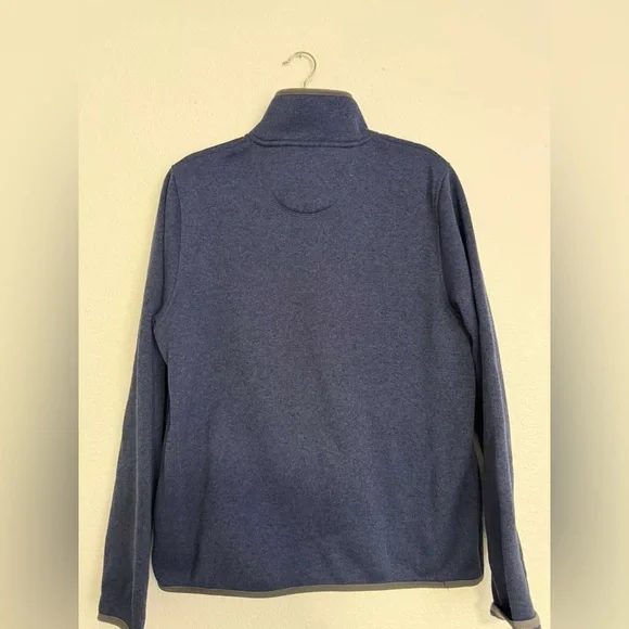L.L. Bean Men's Heathered Blue Turtleneck Sweater - Picture 2 of 5